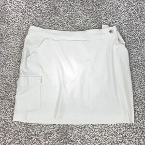 Columbia Skort Womens 8 White PFG Fishing Lined Shorts Stretch Hiking Outdoor